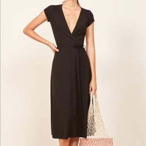reformation becca midi dress